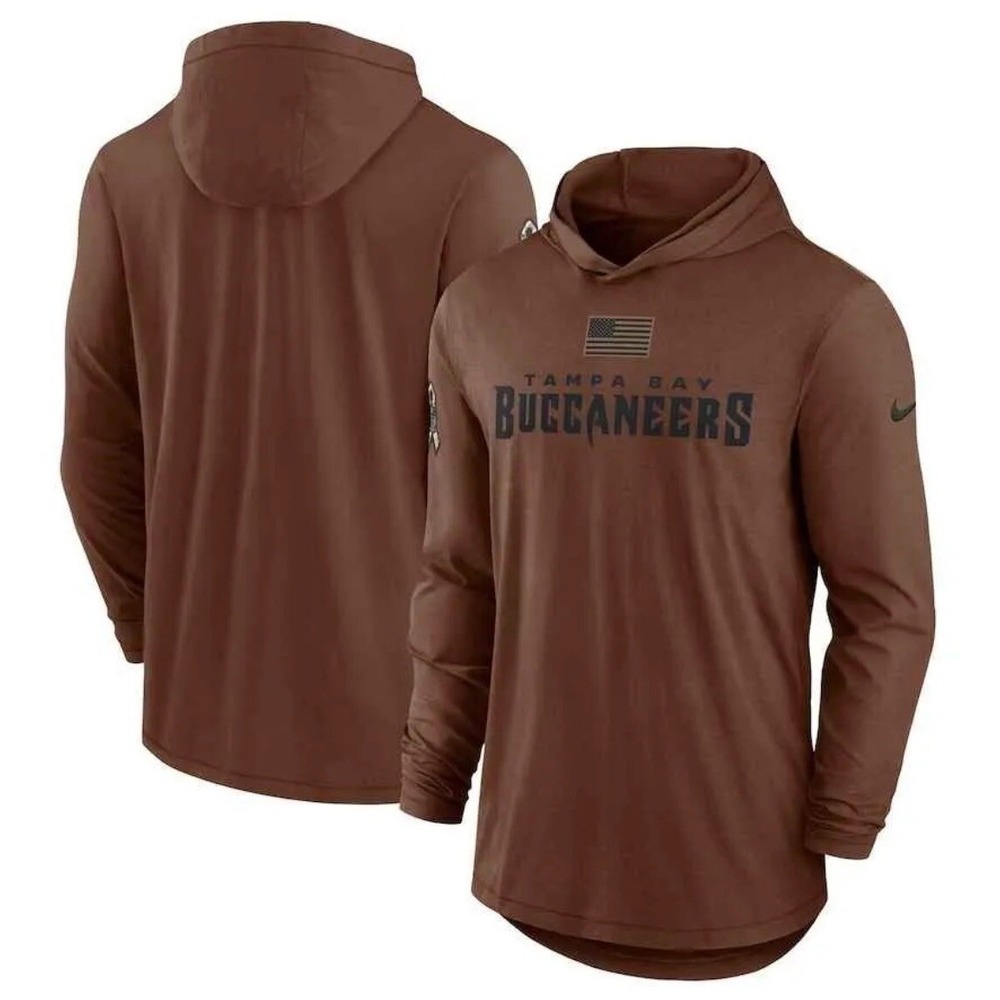Nike Tampa Bay Buccaneers NFL 2023 Salute To Service‎ Long Sleeve Hooded Shirt S